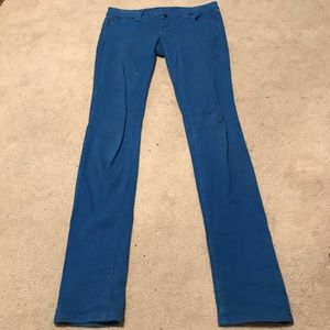 Neon Blue Skinny Jeans